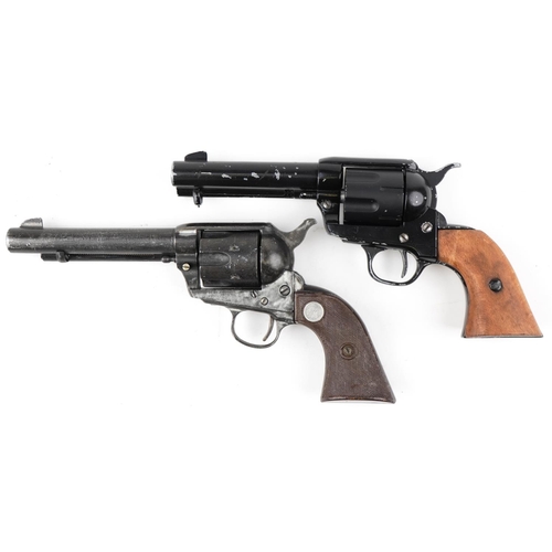 2673 - Two decorative cal 44 long blank revolvers.