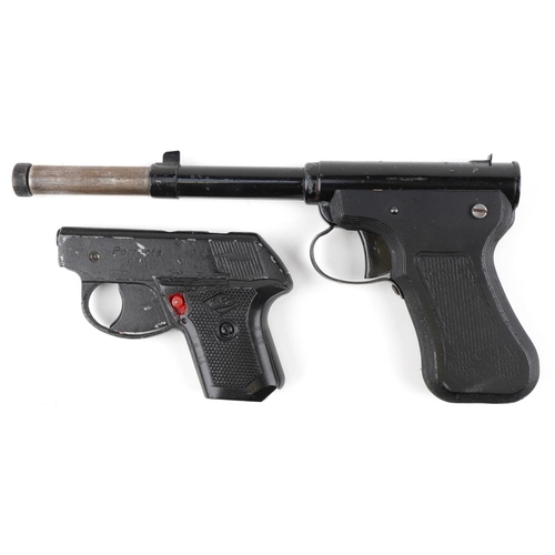 2675 - Original mod 2 gat gun and a Perfecta starting pistol.