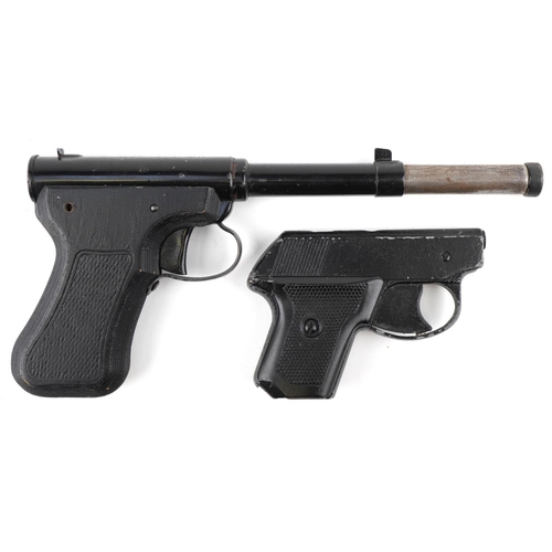 2675 - Original mod 2 gat gun and a Perfecta starting pistol.