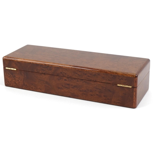 3337 - Hillwood of London, an as new luxury six section wristwatch box with keys, 37cm in length.