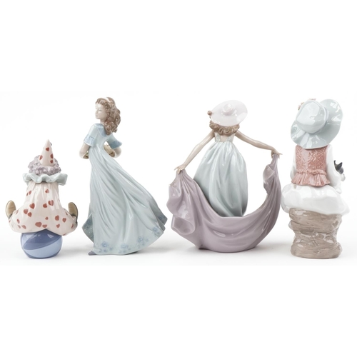 1214 - Four Lladro figures, each with certificate and box.