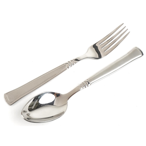 1169 - SBS stainless steel cased canteen of cutlery.