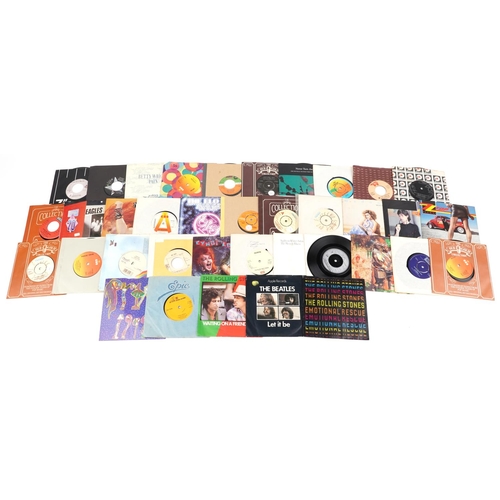 2030 - Vinyl LP records and 45rpm records including Pink Floyd, David Bowie, Jimi Hendrix, The Rolling Ston... 