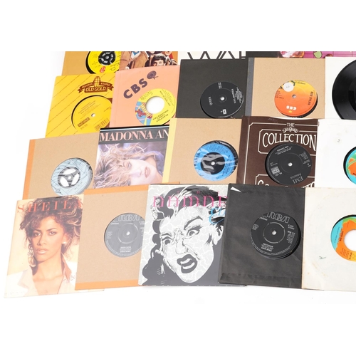 2030 - Vinyl LP records and 45rpm records including Pink Floyd, David Bowie, Jimi Hendrix, The Rolling Ston... 