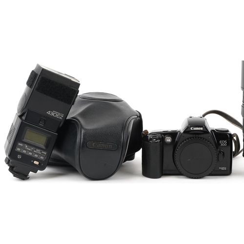 510 - Cameras, lenses and accessories including Canon EOS5 with 28-75mm lens and a Canon EOS 500.