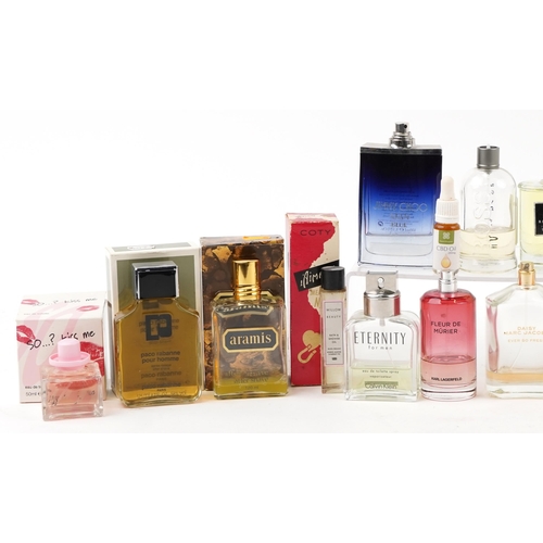 542 - Vintage and later partly used perfumes and perfume bottles including Paco Rabanne, Georgio Beverley ... 