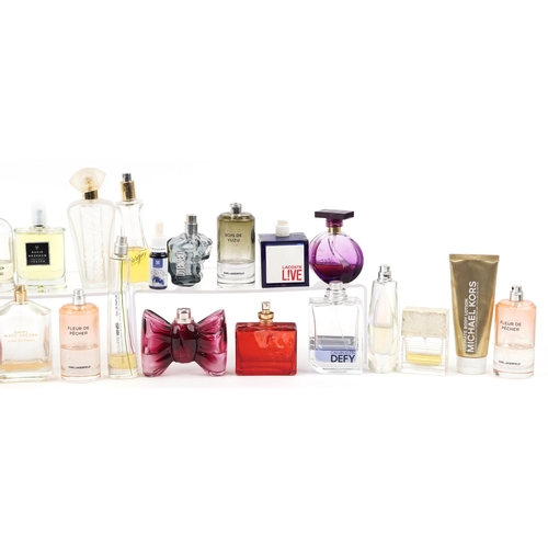 542 - Vintage and later partly used perfumes and perfume bottles including Paco Rabanne, Georgio Beverley ... 