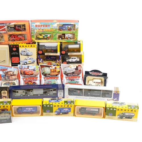 1285 - A collection of diecast collector's vehicles with boxes including Vanguards, The Royal Airforce box ... 