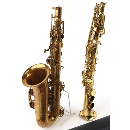 2012 - Musical instruments comprising an A M/Hindley rosewood clarinet, silver plated Academy silver plated... 