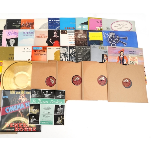 2022 - Vinyl LP records and 78rpm records, predominantly classical, including Frankie Howerd, Beethoven and... 