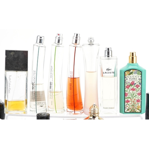 539 - Vintage and later partly used perfumes and bottles including Coco Chanel, Kenzo, Gabrielle Chanel, P... 