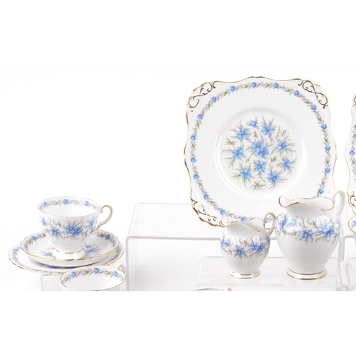 1242 - A Tuscan fine English bone china part tea service.