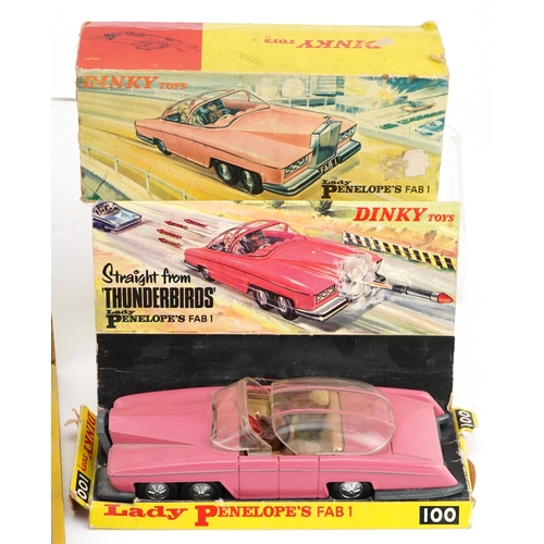 1278 - A Dinky toy model car of Lady Penelope's Fab I with box together with a Dinky Kit Ford Escort Mexico... 