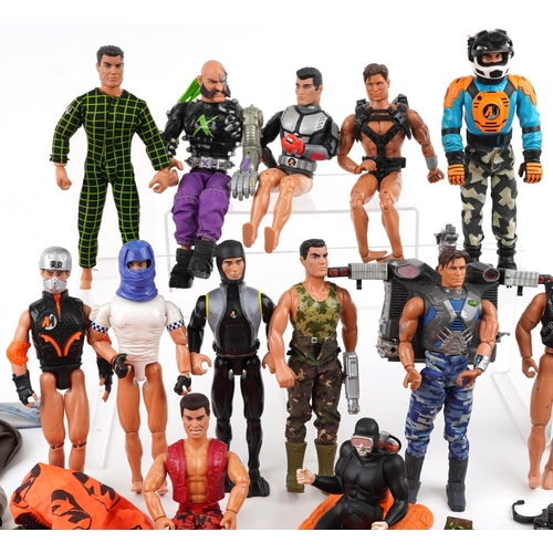 1287 - A large collection of vintage and later Action Man figures, clothes and accessories together with an... 