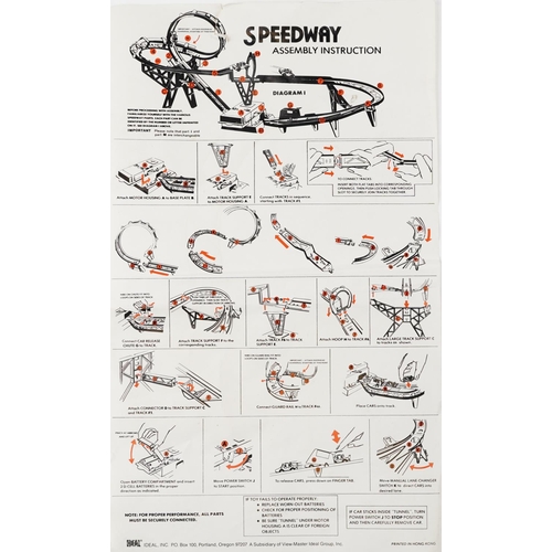 1292 - A M.A.S.K. motorized Daredevil track with fitted box and two vehicles.