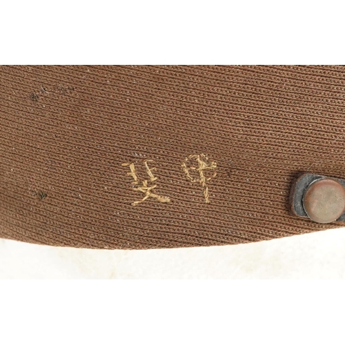 2588 - A Japanese infantry military cloth hat with insignia.