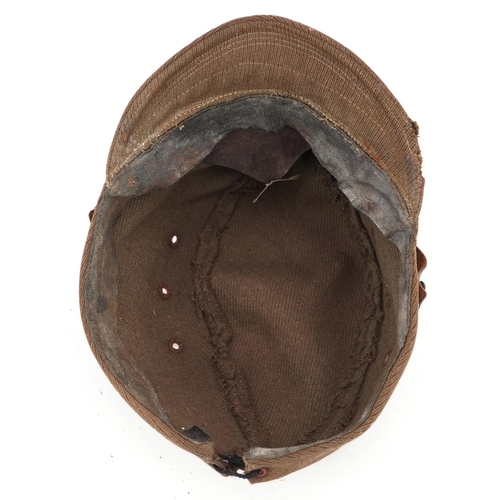 2588 - A Japanese infantry military cloth hat with insignia.