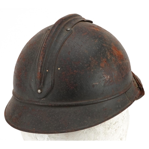 2602 - An Italian military World War I Adrian infantry helmet.