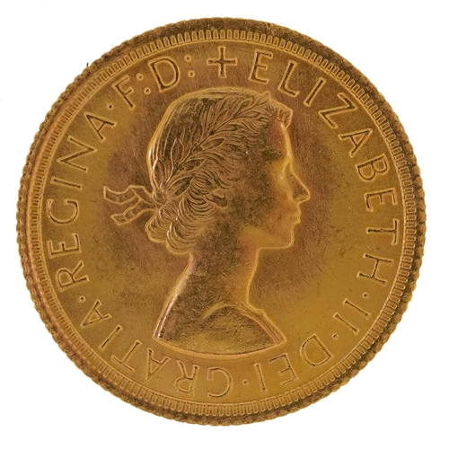 3393 - Elizabeth II 1966 gold sovereign.