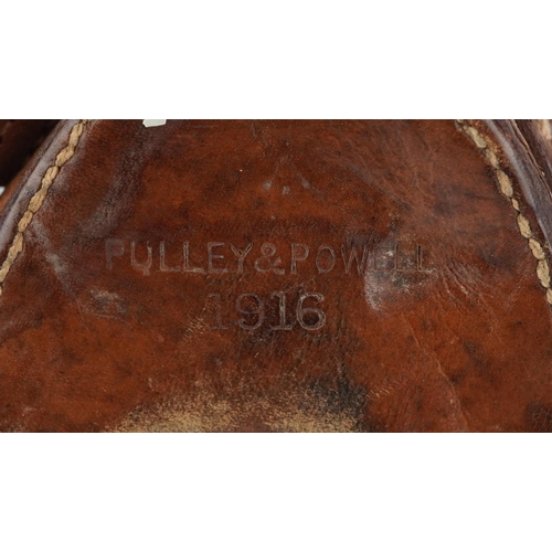 2455 - British military issue Short & Mason compass numbered 16812 with a brown leather case impressed Pull... 