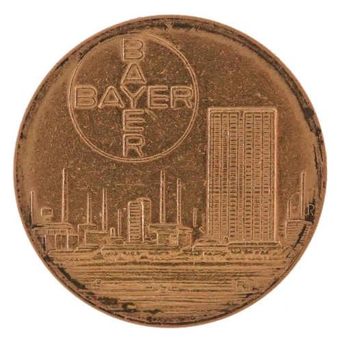  Bayer Leverkusen Centenary commemorative gold coin, 25mm in diameter, 10.5g.