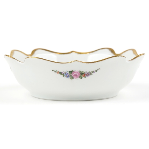 1429 - A 20th century Limoges hand painted porcelain bowl, 24cm in diameter.