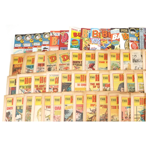 2316 - Vintage and later comics including Mickey Mouse & Disney Time, The Hornet, Mad, Hulk, action comics,... 