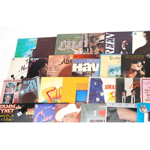 2028 - Vinyl LP records including Pink Floyd, The Beatles, Queen, The Rolling Stones, Johnny Cash and The A... 