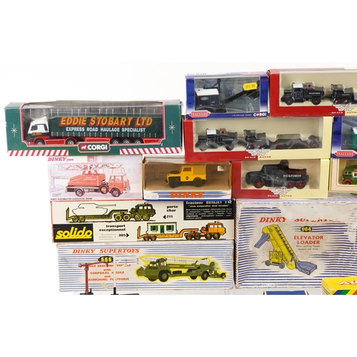 1289 - A collection of vintage and later collector's vehicles including Dinky Toys, Corgi and Solido.