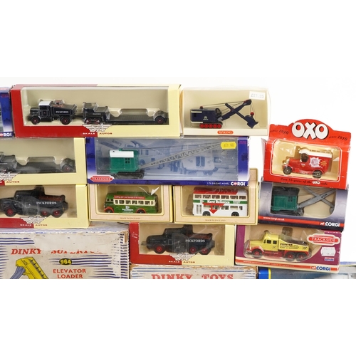 1289 - A collection of vintage and later collector's vehicles including Dinky Toys, Corgi and Solido.