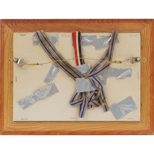 2550 - A group of German military interest medals, cloth patches and armband including two Mother's Crosses... 