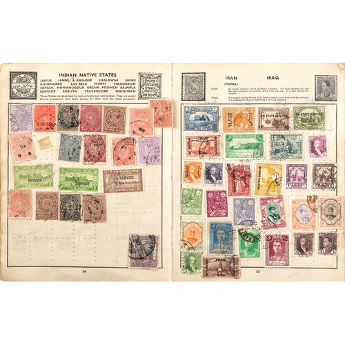 2246 - Two albums of 19th century British and world stamps including China, India and French Colonies toget... 