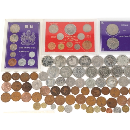 2187 - A quantity of British coinage to include six proof sets, eight five pound coins, six two pound coins... 