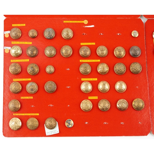 2509 - A collection of military interest uniform buttons including British Army Lancashire Fusiliers, Welsh... 