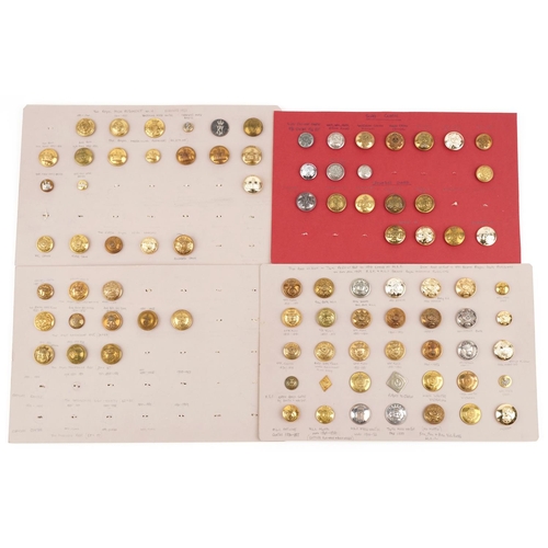 2502 - A collection of military interest uniform buttons including The Royal Irish Regiment, The Middlesex ... 