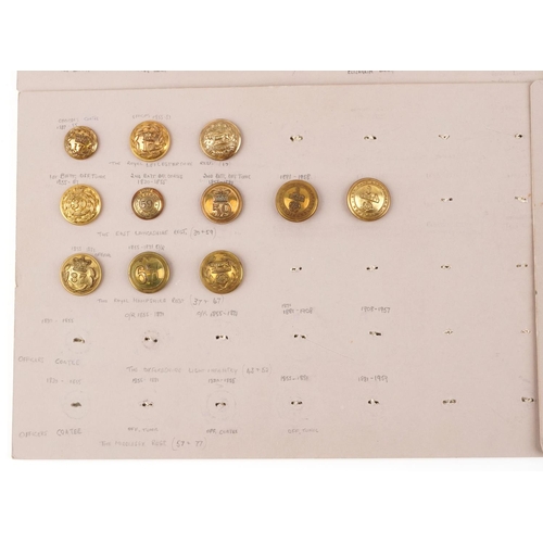 2502 - A collection of military interest uniform buttons including The Royal Irish Regiment, The Middlesex ... 