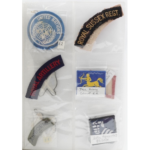 2506 - Large collection of military interest cloth patches/badges including The Parachute Regiment, Argyll ... 