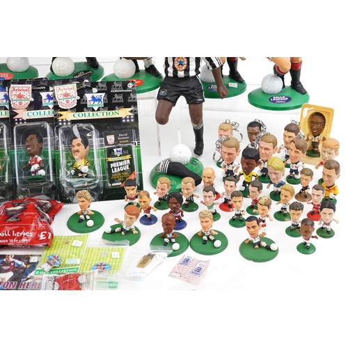 2347 - Football interest memorabilia and collectables including Vivid Imaginations figures, Subbuteo Squads... 