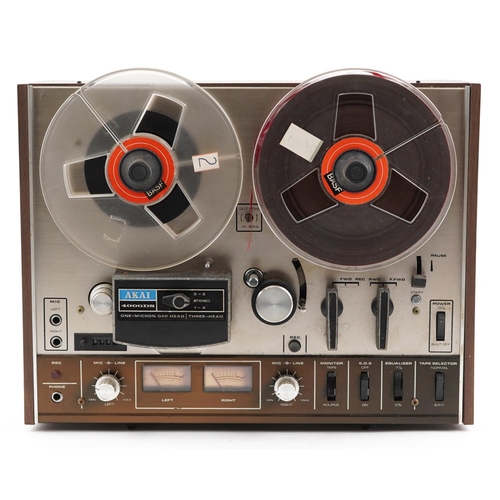 2018 - A vintage Akai 4000 DS three head reel to reel tape recorder.