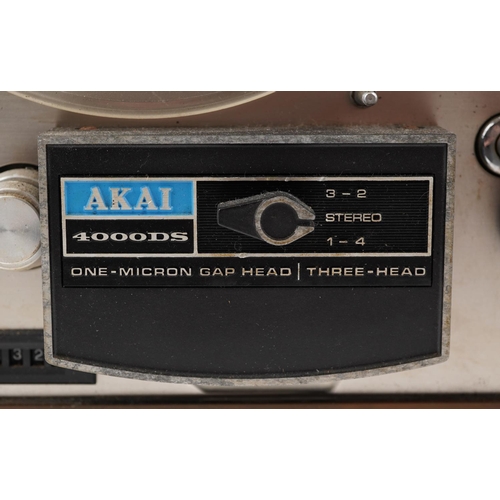 2018 - A vintage Akai 4000 DS three head reel to reel tape recorder.