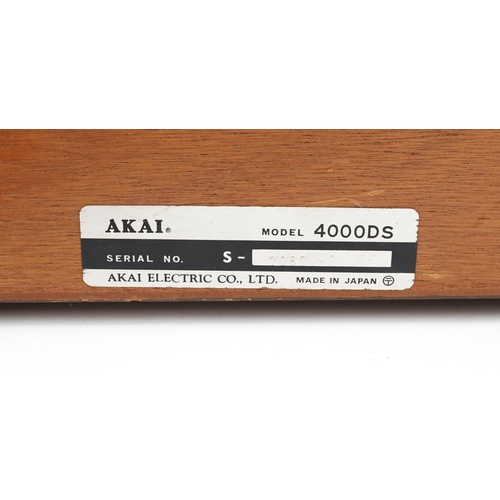 2018 - A vintage Akai 4000 DS three head reel to reel tape recorder.