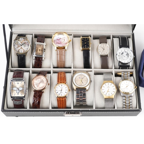 3345 - A collection of vintage and later gentlemen's wristwatches including Emporio Armani, Tissot PR100 Gr... 