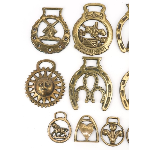 1451 - A collection of Victorian and later horse brasses.