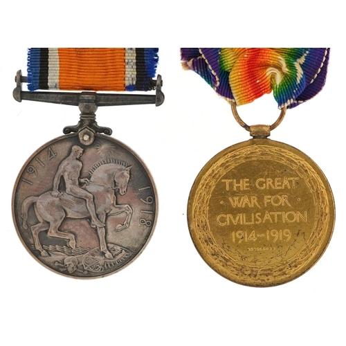 2409 - A British military World War I medal pair awarded to 31688 PTE.T.J.MASLIN.R.FUS.