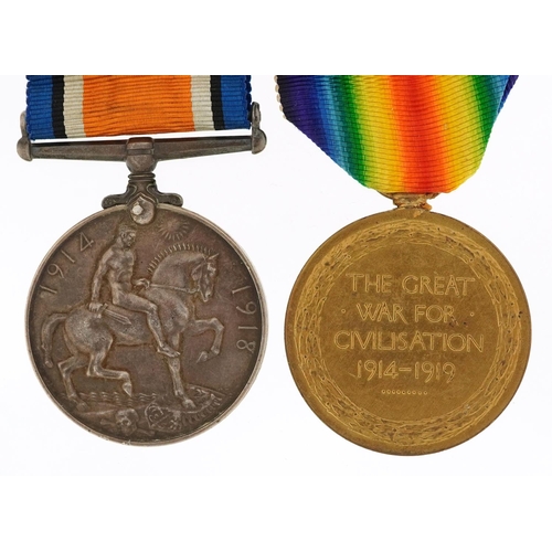 2410 - A British military World War I medal pair awarded to 214230 PNR.M.W.ROKINS.R.E..