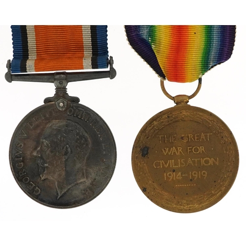 2408 - A British military World War I medal pair awarded to 26139 PTE.T.F.DRAPER.WILTS.R..