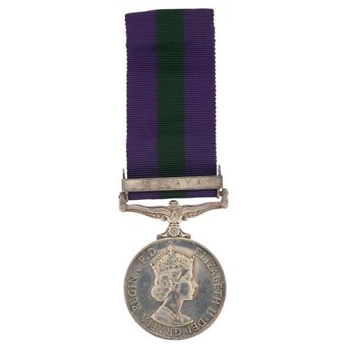 2399 - A British military Elizabeth II General Service medal with Malaya bar.