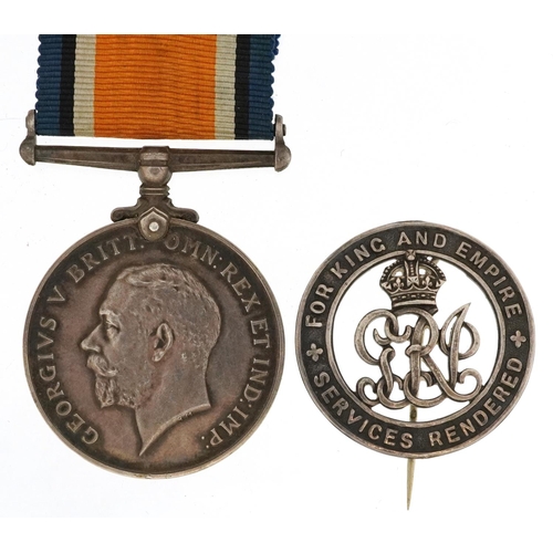 2407 - British military World War I medal awarded to 515870 PTE.C.W.F.LEVY.14-LOND.R., together with a Serv... 