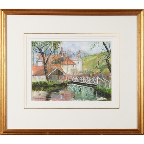 3454 - Angela Coleman - Sarratt Mill from the Upper River, 2006, watercolour on paper, signed lower left co... 