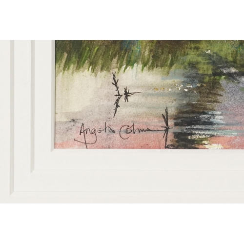 3454 - Angela Coleman - Sarratt Mill from the Upper River, 2006, watercolour on paper, signed lower left co... 